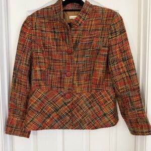 Coldwater Creek Vibrant Tweed Blazer